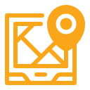 GPS-tracked spatial data points collected in the field