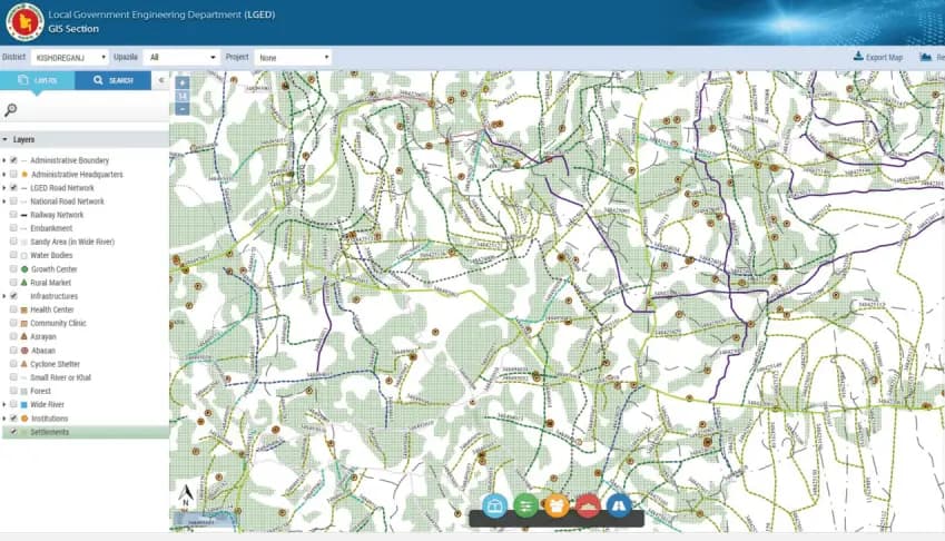 LGED GIS Portal for Project Planning